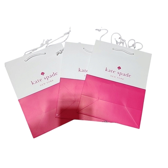 Kate Spade 3 Pack Paper Gift Bags Small Size. Never Used - Picture 3 of 3